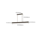 Sleek Adjustable Black Linear Island Pendant Light Image - 13