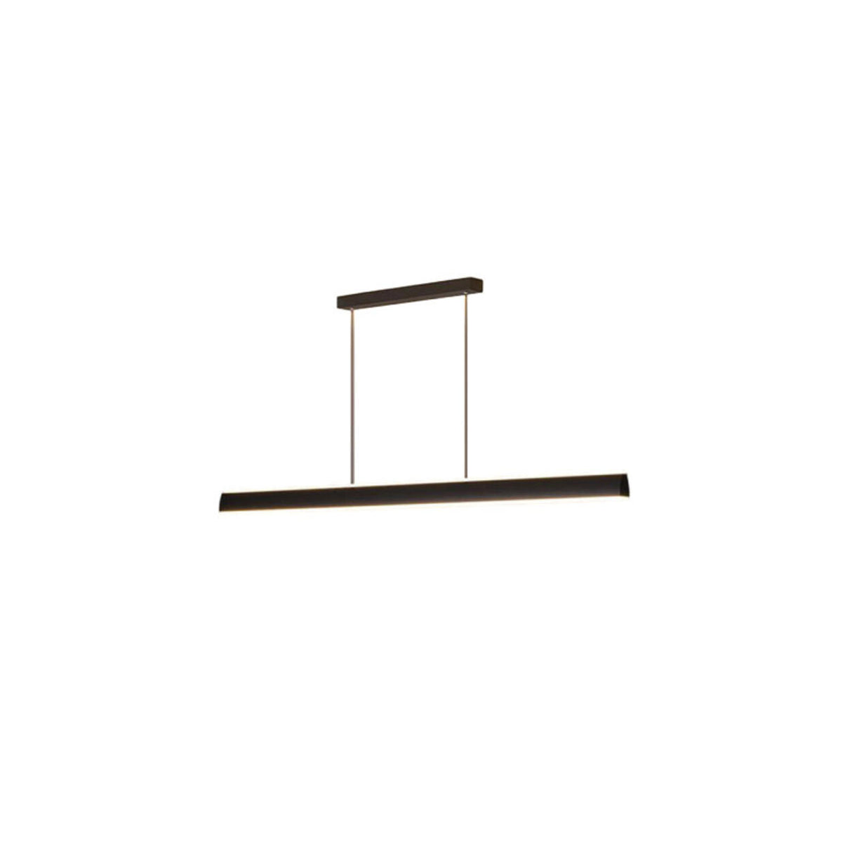 Sleek Adjustable Black Linear Island Pendant Light Image - 6