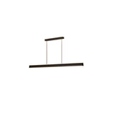Sleek Adjustable Black Linear Island Pendant Light Image - 6
