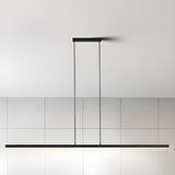Sleek Adjustable Linear LED Island Pendant Light Image - 1