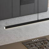 Sleek Adjustable Linear LED Island Pendant Light Image - 10