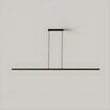 Sleek Adjustable Linear LED Island Pendant Light Image - 5