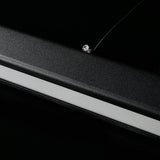 Sleek Black Linear LED Kitchen Island Hanging Light Image - 12
