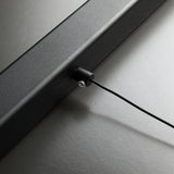 Sleek Black Linear LED Kitchen Island Hanging Light Image - 13