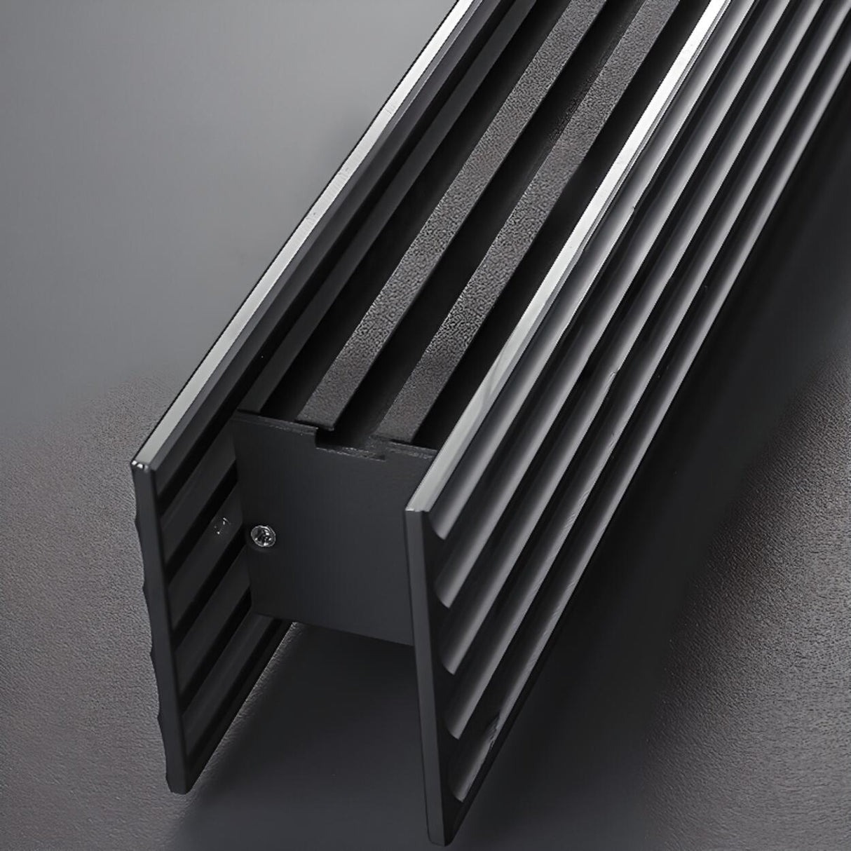 Sleek Black Minimalist Linear Island Ceiling Light Image - 9