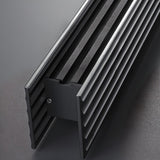Sleek Black Minimalist Linear Island Ceiling Light Image - 9
