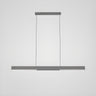 Sleek Black Minimalist Linear Pendant Island Light Image - 7