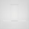 Sleek Black Minimalist Linear Pendant Island Light Image - 8
