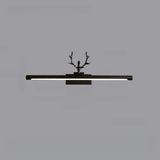Sleek Gold Deer Antler LED Vanity Mirror Light Image - 10