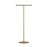 Sleek Gold Metal Free Standing Round Base Coat Rack Image - 10