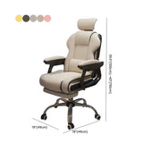 Sleek High-Back Leather Steel Adjustable Executive Chair Image - 27