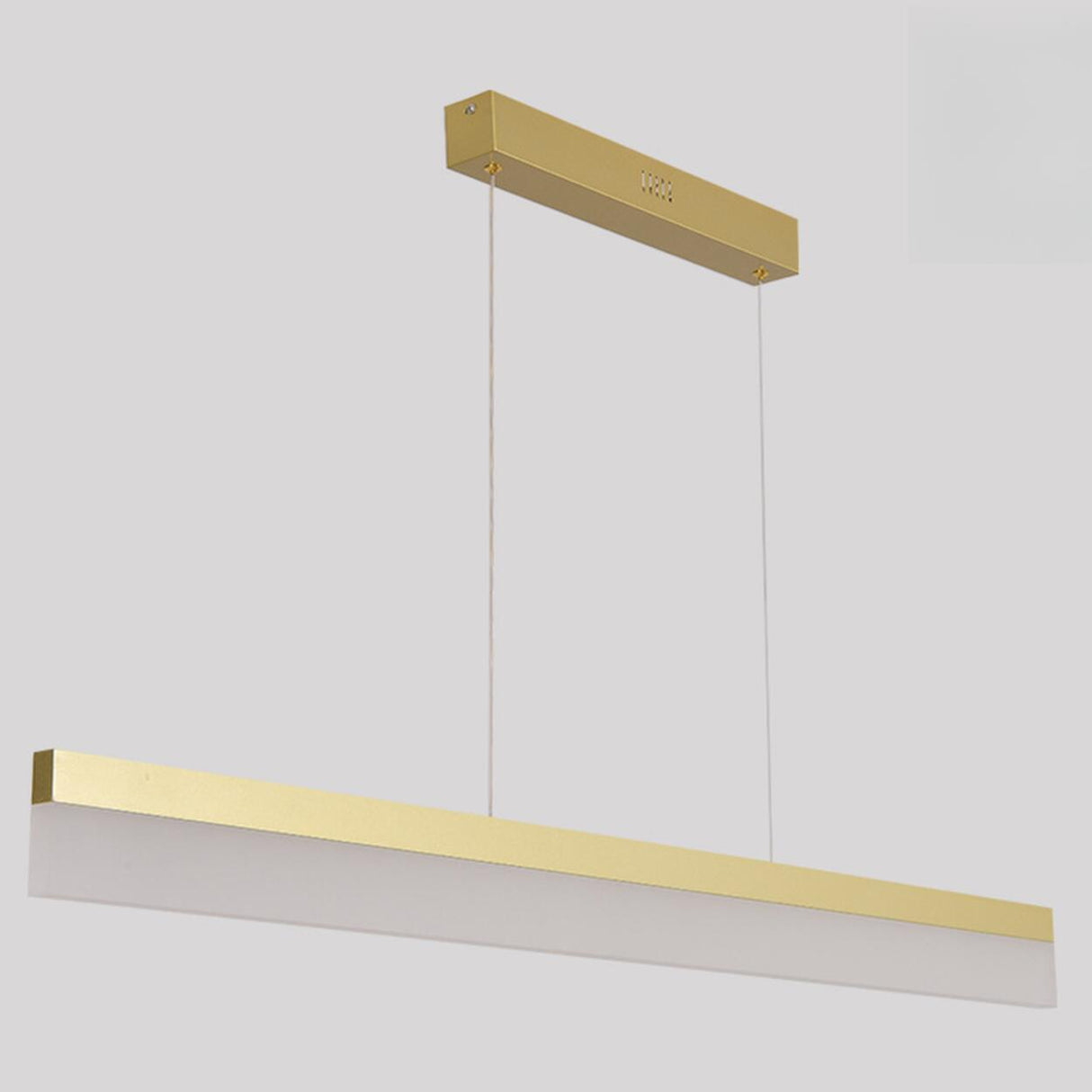 Sleek Linear Black LED Pendant Light Kitchen Island Image - 8