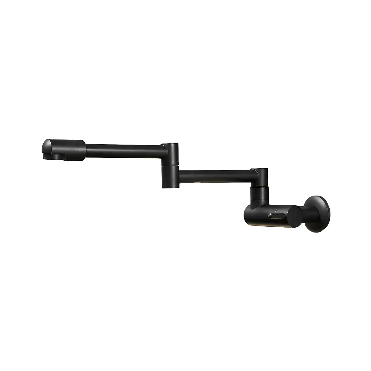 Sleek Low Arc Chrome Wall-Mounted Folding Kitchen Faucet Image - 7