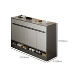 Sleek MDF Hallway White Adjustable Shoe Storage Cabinet Image - 22