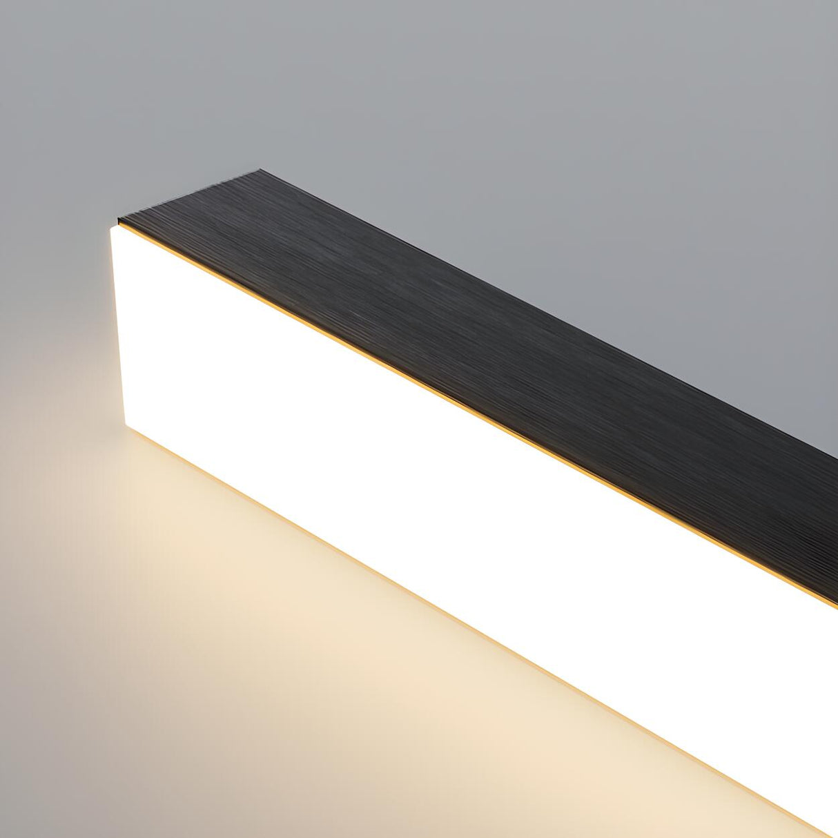 Sleek Minimalist Black Linear Kitchen Pendant Light Image - 10