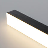 Sleek Minimalist Black Linear Kitchen Pendant Light Image - 10