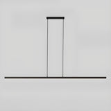 Sleek Minimalist Black Linear Kitchen Pendant Light Image - 2