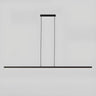 Sleek Minimalist Black Linear Kitchen Pendant Light Image - 2