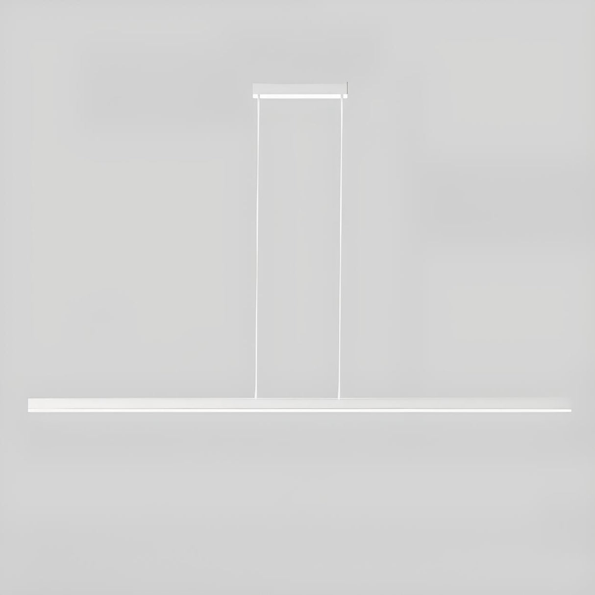 Sleek Minimalist Black Linear Kitchen Pendant Light Image - 3