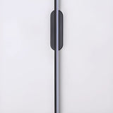 Sleek Minimalist Black Linear LED Vanity Light Image - 10