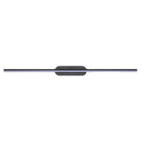 Sleek Minimalist Black Linear LED Vanity Light Image - 5
