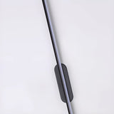 Sleek Minimalist Black Linear LED Vanity Light Image - 9