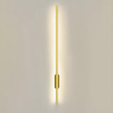 Sleek Modern Long Gold LED Wall Sconce Lights Image - 3