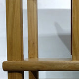 Sleek Natural Wood Console Table with Shelf and Cabinet Image - 5
