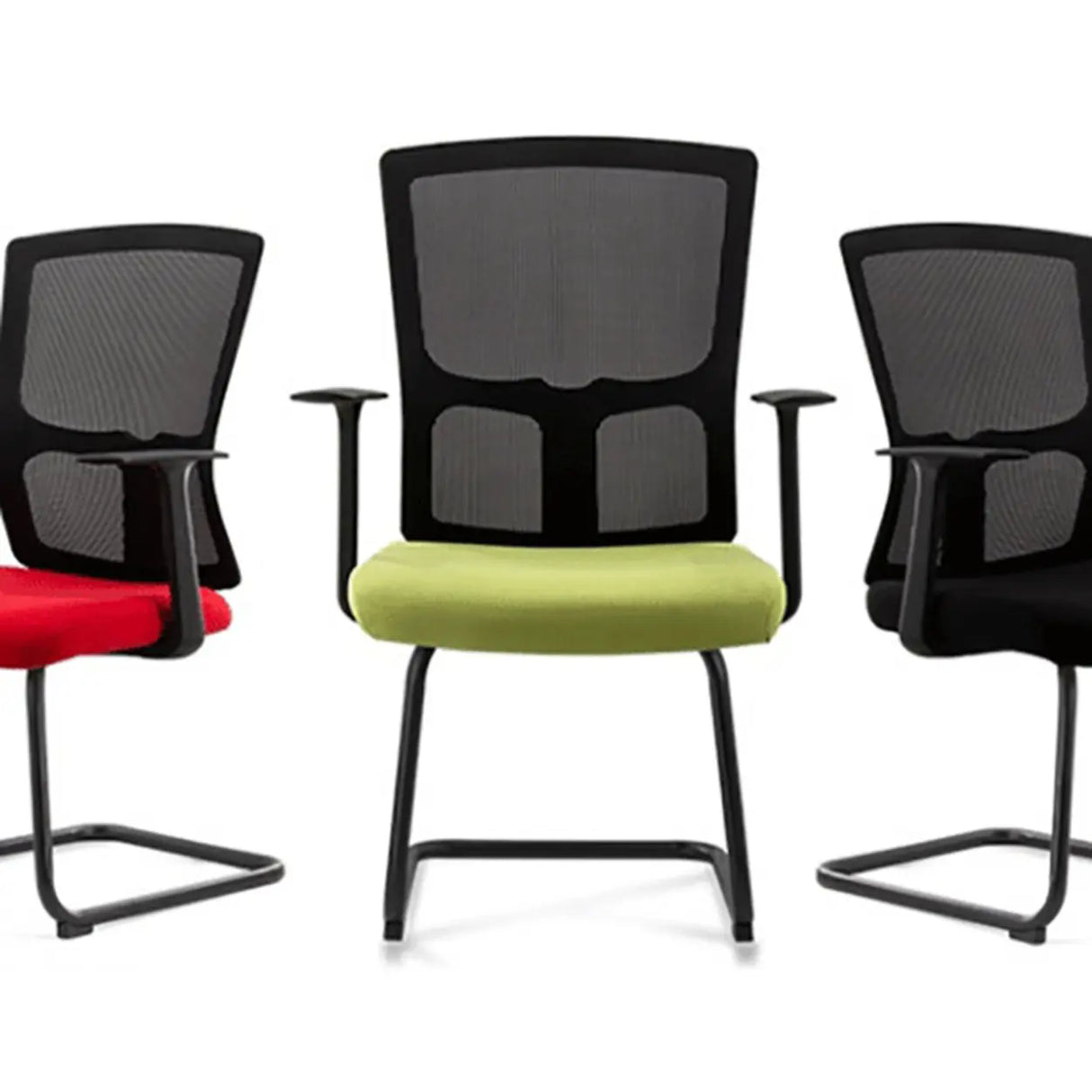 Sleek Orange Adjustable Ergonomic Mesh Seat Office Chair Image - 10