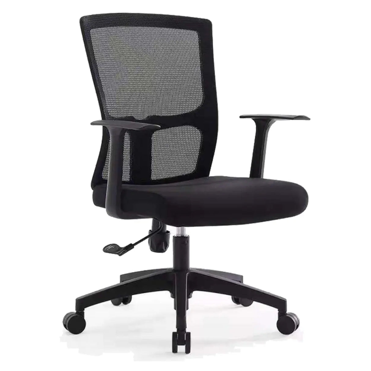 Sleek Orange Adjustable Ergonomic Mesh Seat Office Chair Image - 2