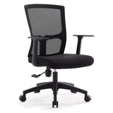 Sleek Orange Adjustable Ergonomic Mesh Seat Office Chair Image - 2