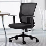 Sleek Orange Adjustable Ergonomic Mesh Seat Office Chair Image - 4