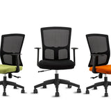 Sleek Orange Adjustable Ergonomic Mesh Seat Office Chair Image - 8
