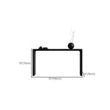 Sleek Rectangular Wood Sled Base Foyer Console Table Image - 9