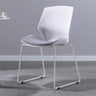 Sleek Stackable Armless Plastic Conference Office Chair Image - 5