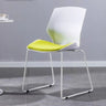 Sleek Stackable Armless Plastic Conference Office Chair Image - 6