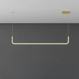 Sleek U-Shaped LED Kitchen Island Ceiling Light Image - 4