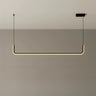 Sleek U-Shaped LED Kitchen Island Ceiling Light Image - 5
