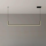 Sleek U-Shaped LED Kitchen Island Ceiling Light Image - 6