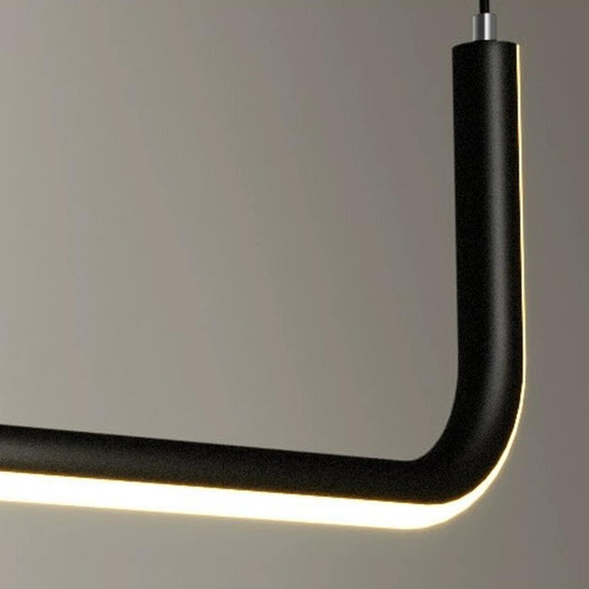 Sleek U-Shaped LED Kitchen Island Ceiling Light Image - 9