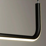 Sleek U-Shaped LED Kitchen Island Ceiling Light Image - 9