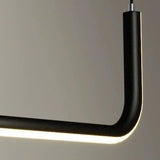 Sleek U-Shaped LED Kitchen Island Ceiling Light Image - 9