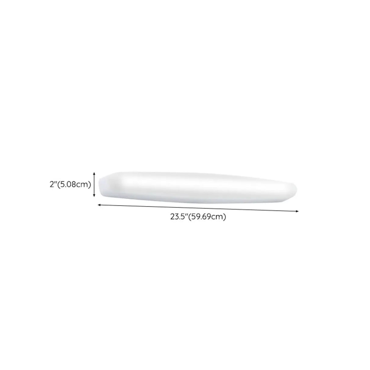 Sleek White Linear LED Bathroom Vanity Wall Light 