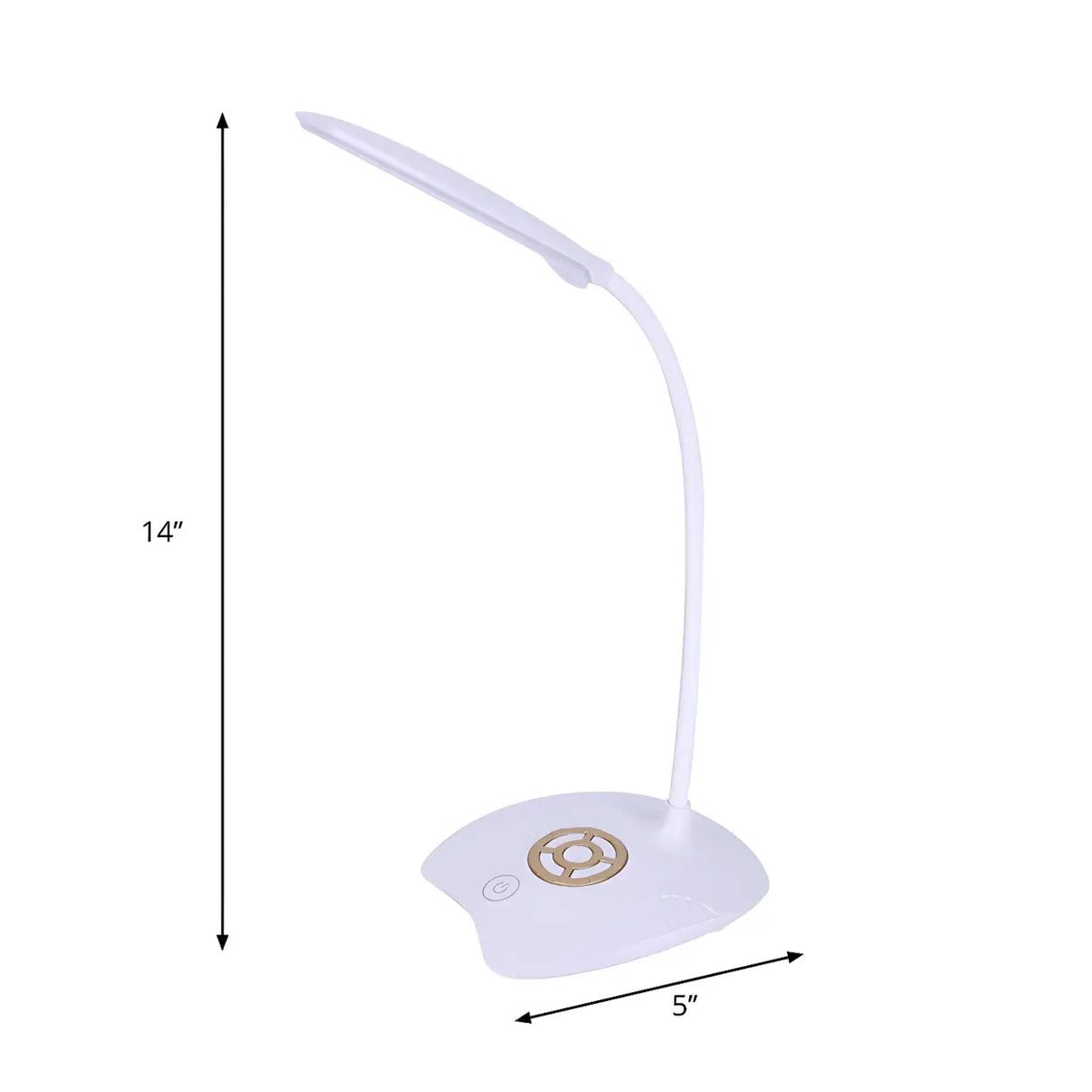 Slim Adjustable Touch-Control Pink LED Desk Lamp 