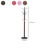 Slim Metal Black Entryway Freestanding Hall Tree with Hooks #size