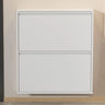 Slim Metal Wall-Mounted Drop Front Shoe Rack Cabinet Image - 3