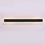 Slim Modern Black Vertical Outdoor LED Wall Light  Image - 10