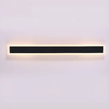 Slim Modern Black Vertical Outdoor LED Wall Light  Image - 10