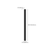 Slim Modern Black Vertical Outdoor LED Wall Light  Image - 17