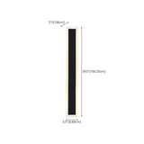 Slim Modern Black Vertical Outdoor LED Wall Light  Image - 19